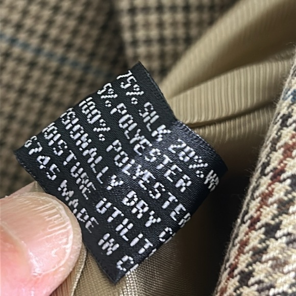 Cezar Del Prado Silk Wool Blend Houndstooth Two Button Blazer Sport Coat… - Picture 4 of 15